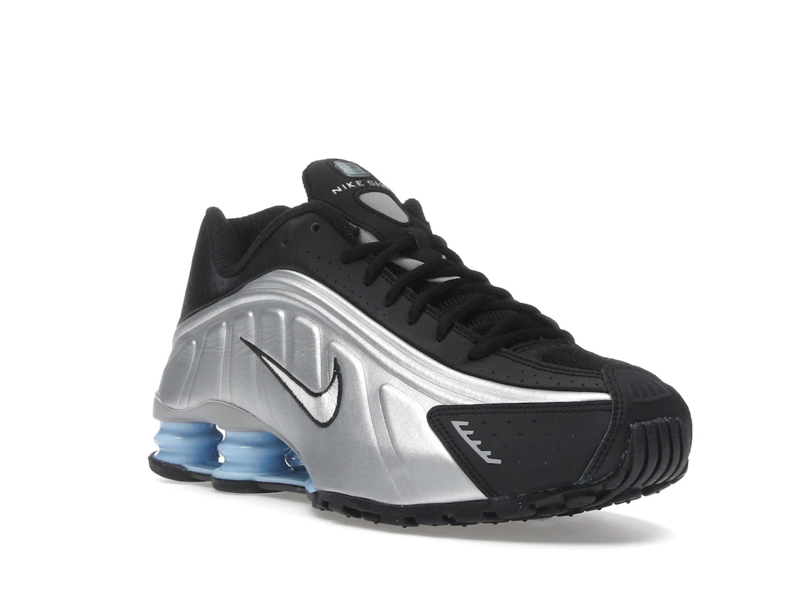 Nike Shox R4 Metallic Silver Black Psychic Blue - vue secondaire A