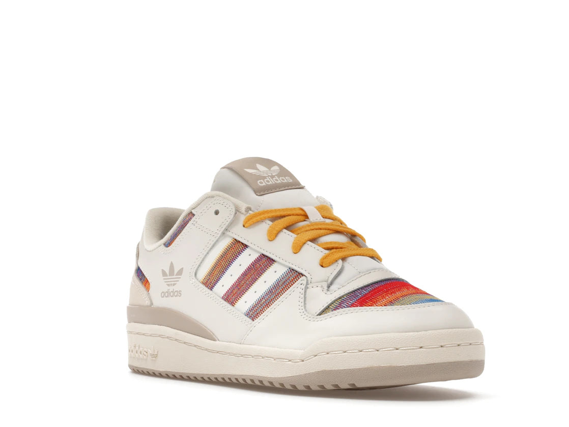 adidas Forum Low CL Cloud White Better Scarlet Blue Bird - vue secondaire A
