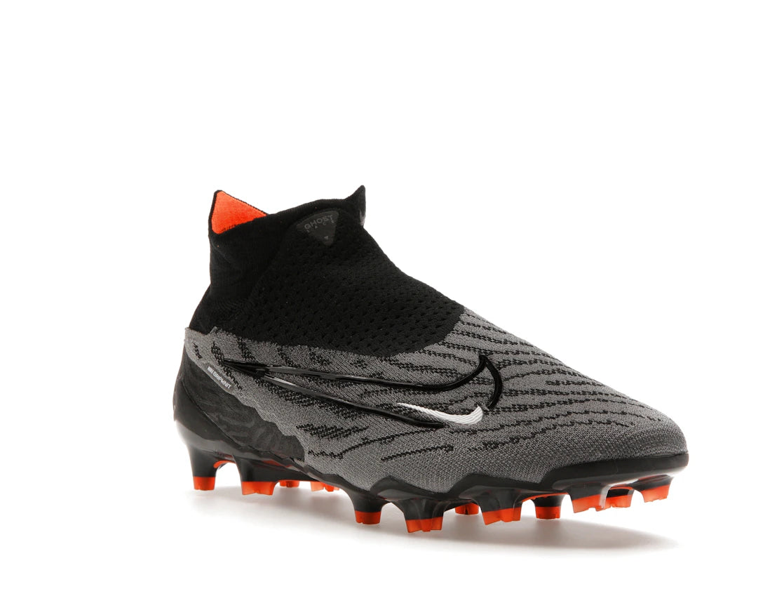 Nike Gripknit Phantom GX Elite Dynamic Fit FG Black Dark Smoke Grey Total Orange - vue secondaire A