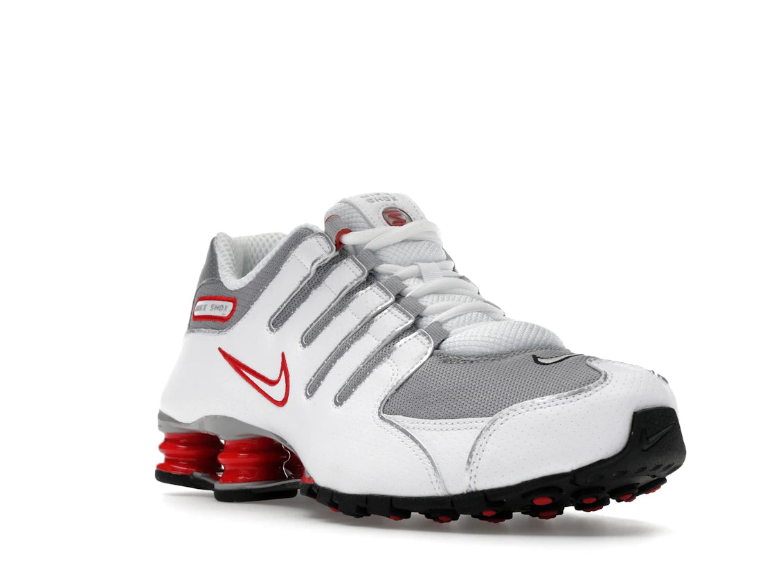 Nike Shox NZ White Red Metallic Silver - vue secondaire A