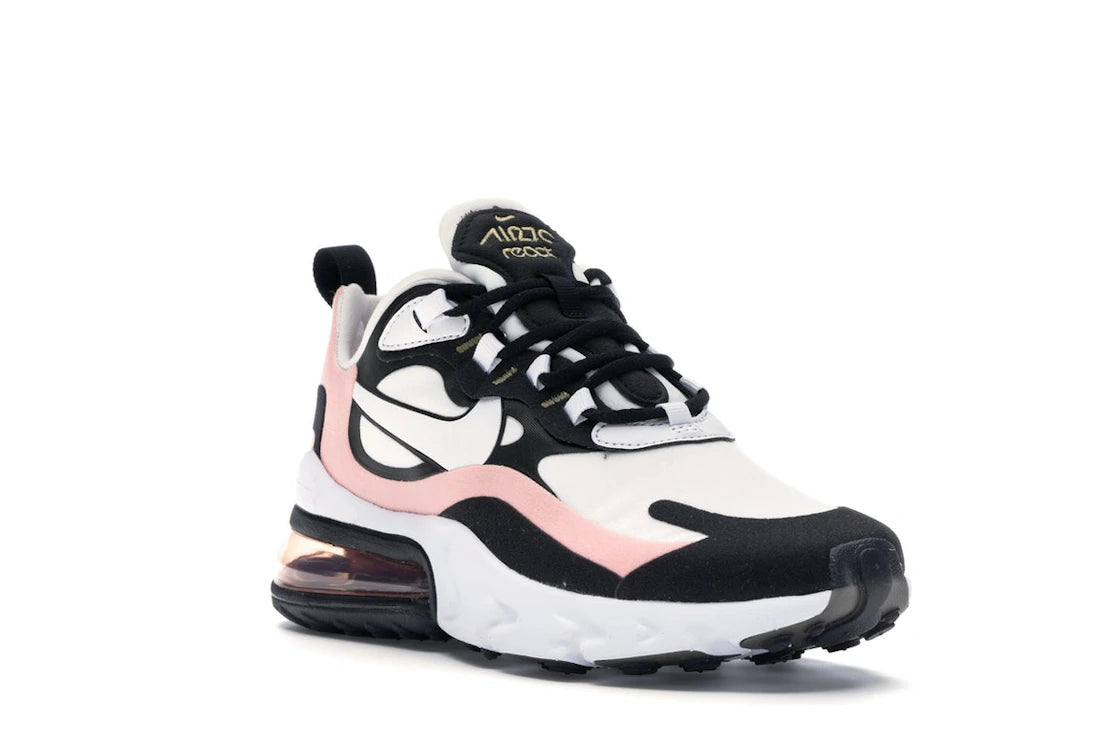 Nike Air Max 270 React Black White Bleached Coral (Women's) - vue secondaire A