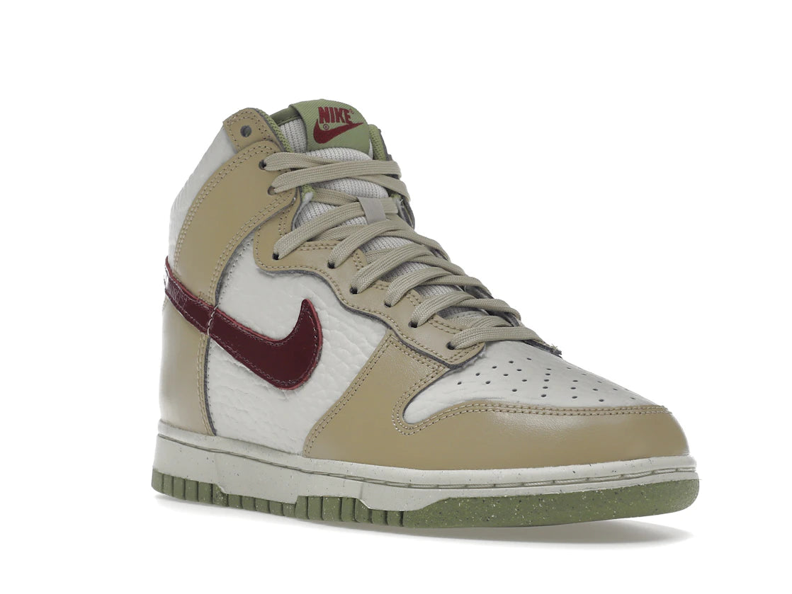 Nike Dunk High Tumbled Tan White Brown (Women's) - vue secondaire A