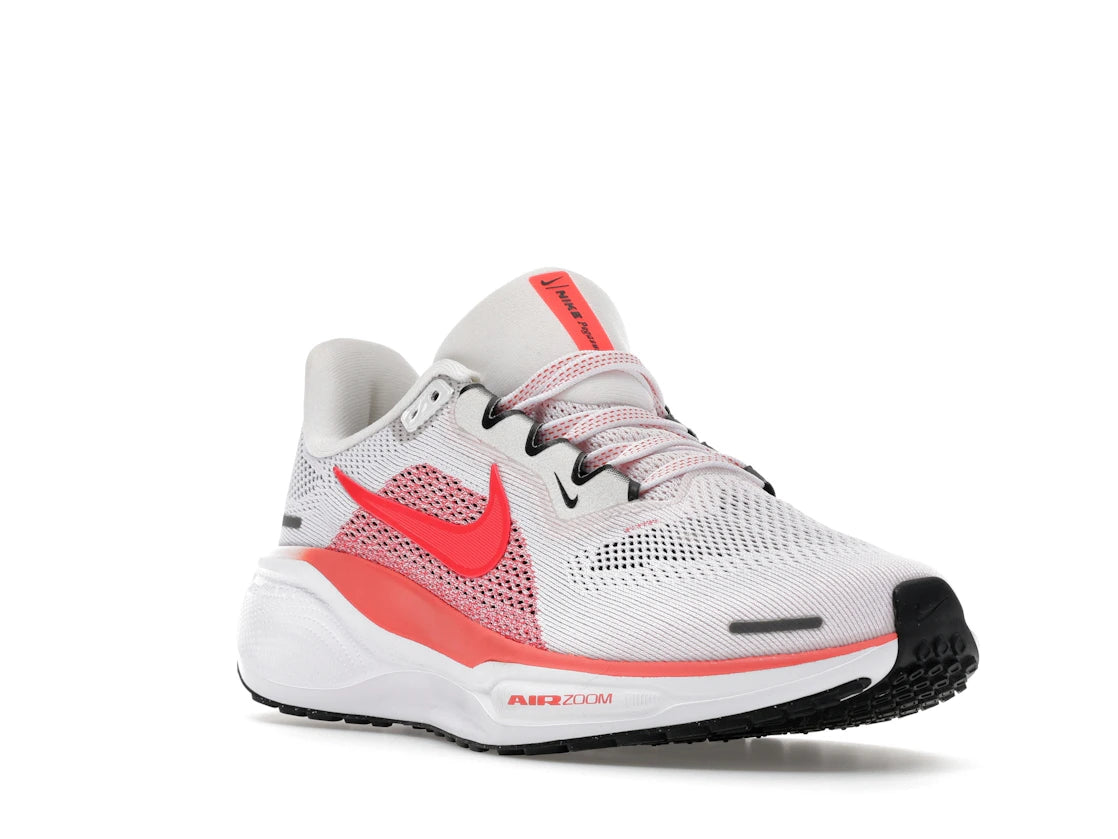 Nike Air Zoom Pegasus 41 White Magic Ember Bright Crimson (Women's) - vue secondaire A