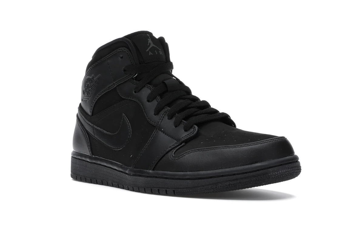 Jordan 1 Mid Triple Black (2014) - vue secondaire A