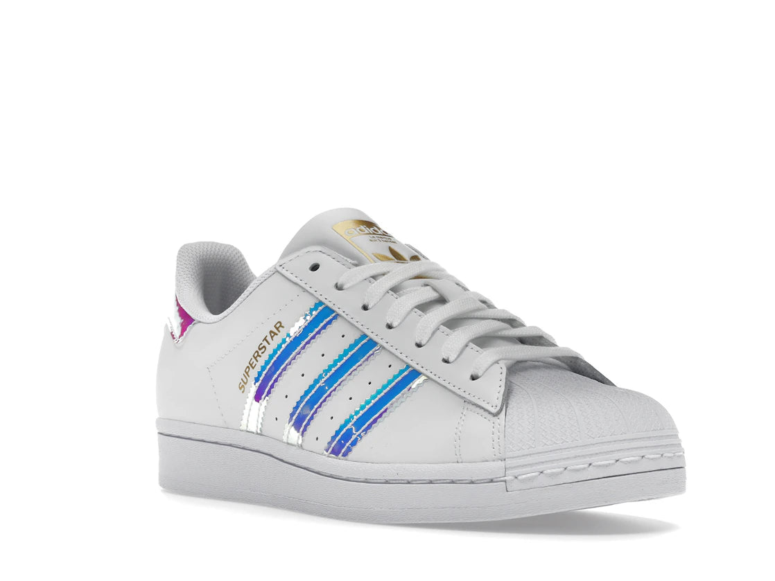 adidas Superstar White Iridescent Stripes (Women's) - vue secondaire A