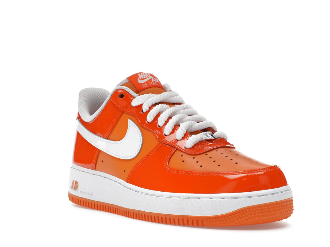 Nike Air Force 1 Low '07 Orange White Patent - vue secondaire A