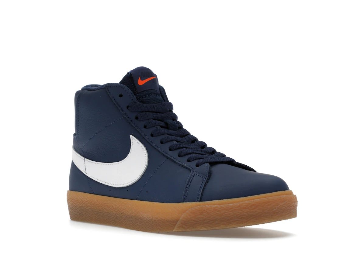 Nike SB Zoom Blazer Mid Orange Label Navy Gum - vue secondaire A