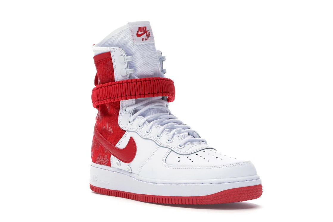 Nike SF Air Force 1 High White University Red - vue secondaire A