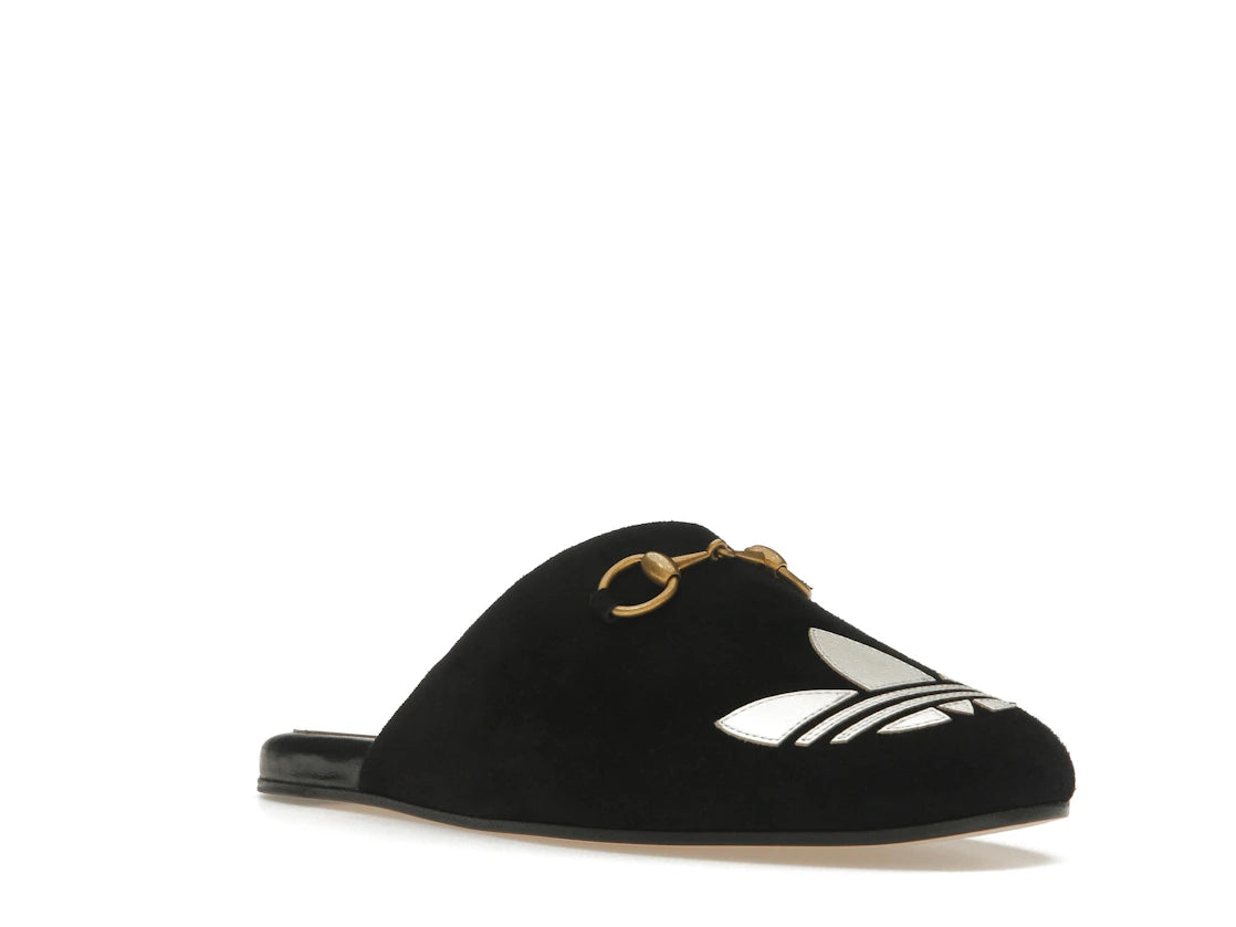 Gucci x Adidas Trefoil Slipper Black (Women's) - vue secondaire A