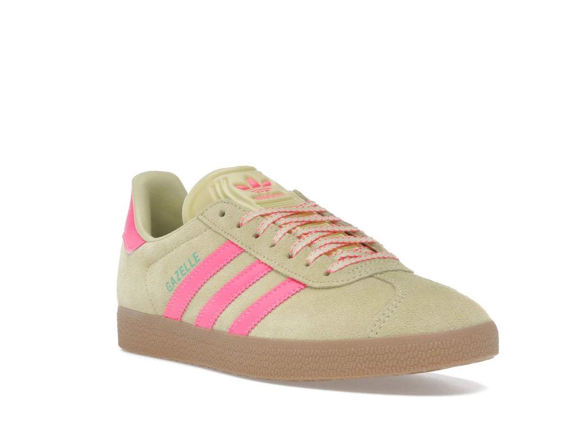 adidas Gazelle Powder Yellow Lucid Pink (Women's) - vue secondaire A