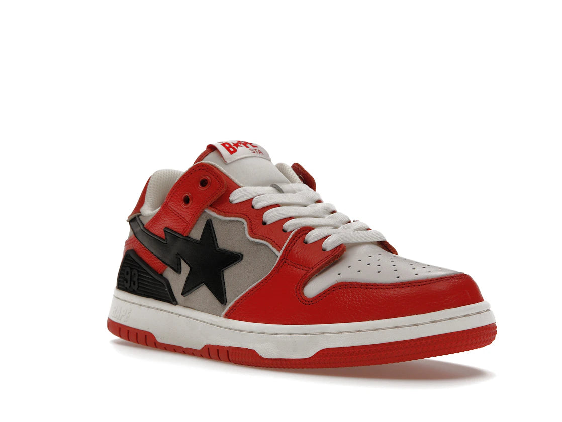 A Bathing Ape Bape SK8 Sta Red Grey - vue secondaire A