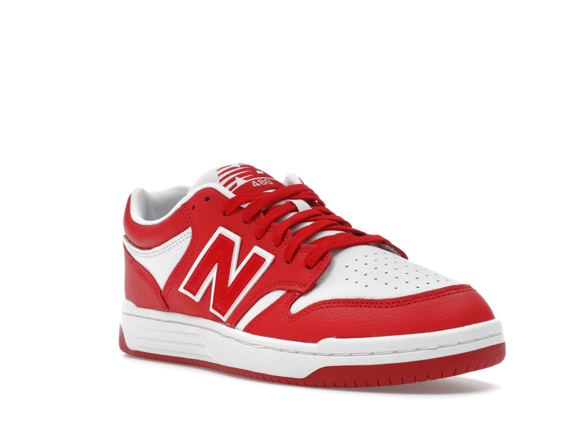 New Balance 480 Red White - vue secondaire A
