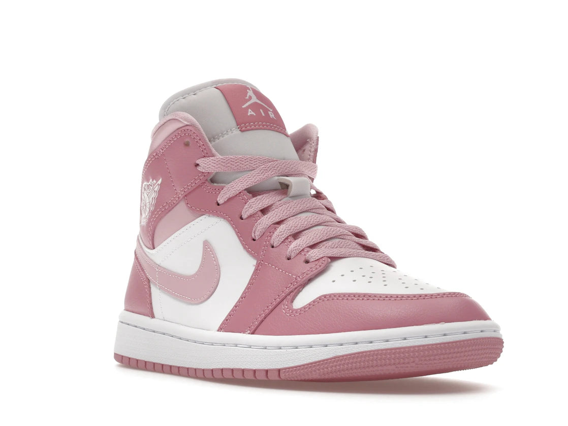 Jordan 1 Mid Elemental Pink Iced Carmine (Women's) - vue secondaire A