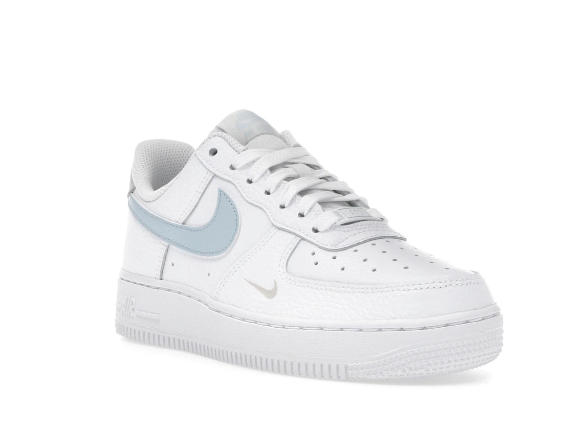 Nike Air Force 1 Low White Light Armory Blue Mini Swoosh (Women's) - vue secondaire A