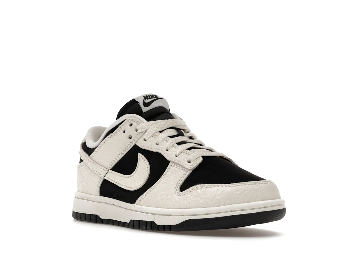Nike Dunk Low Embossed Black Sail (Women's) - vue secondaire A