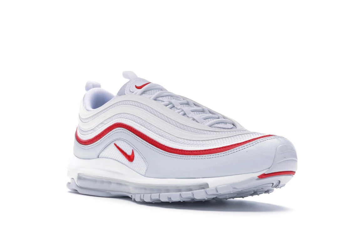 Nike Air Max 97 White Pure Platinum University Red - vue secondaire A