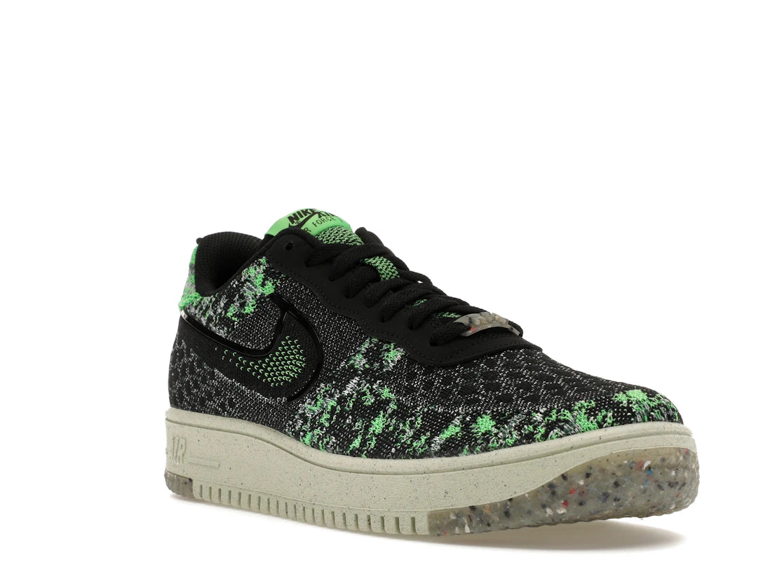 Nike Air Force 1 Low Crater Flyknit Black Volt - vue secondaire A