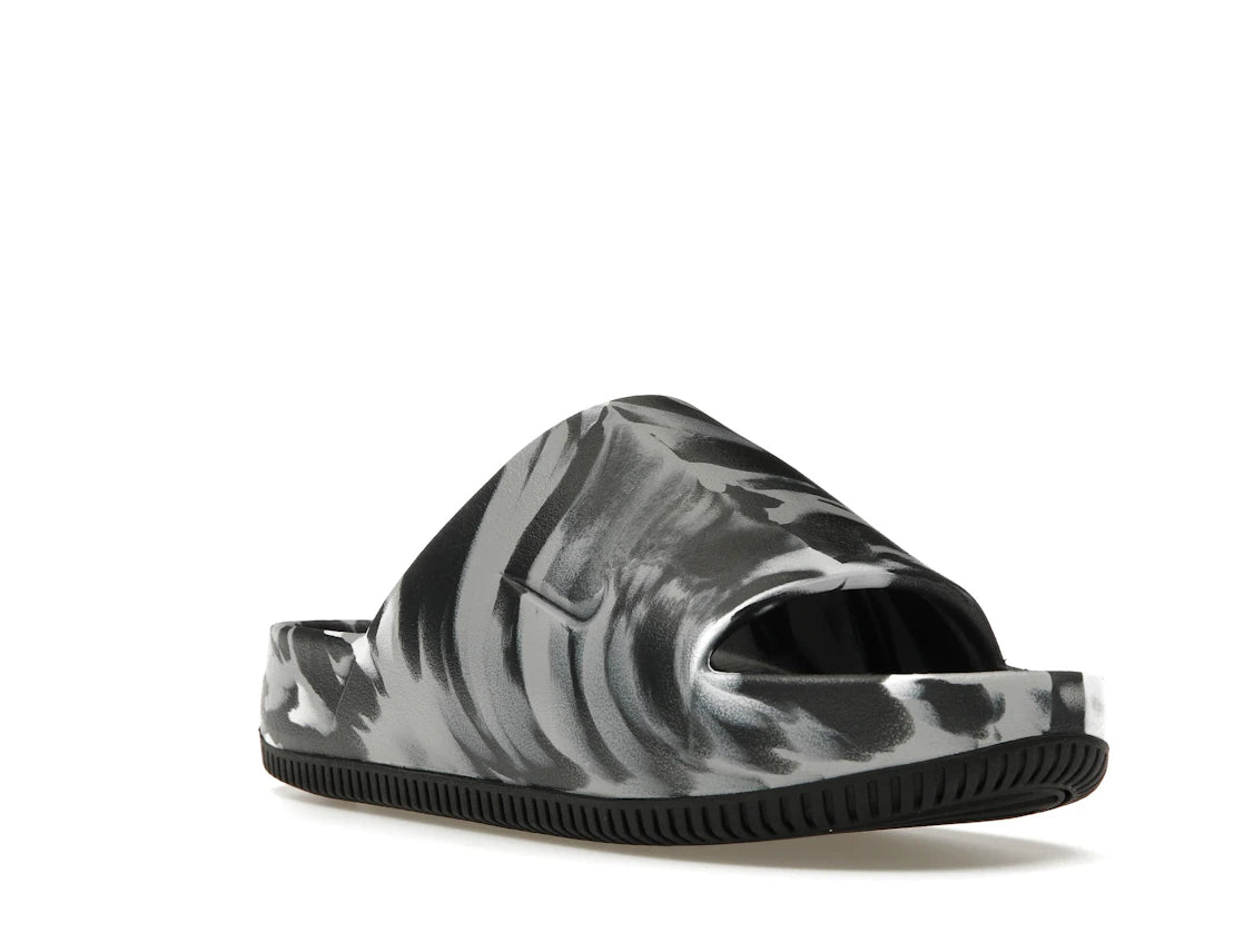 Nike Calm Slide Marble Black Grey - vue secondaire A