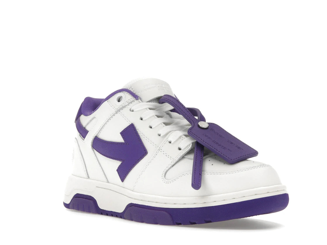 OFF-WHITE Out Of Office OOO Low Tops White Purple - vue secondaire A