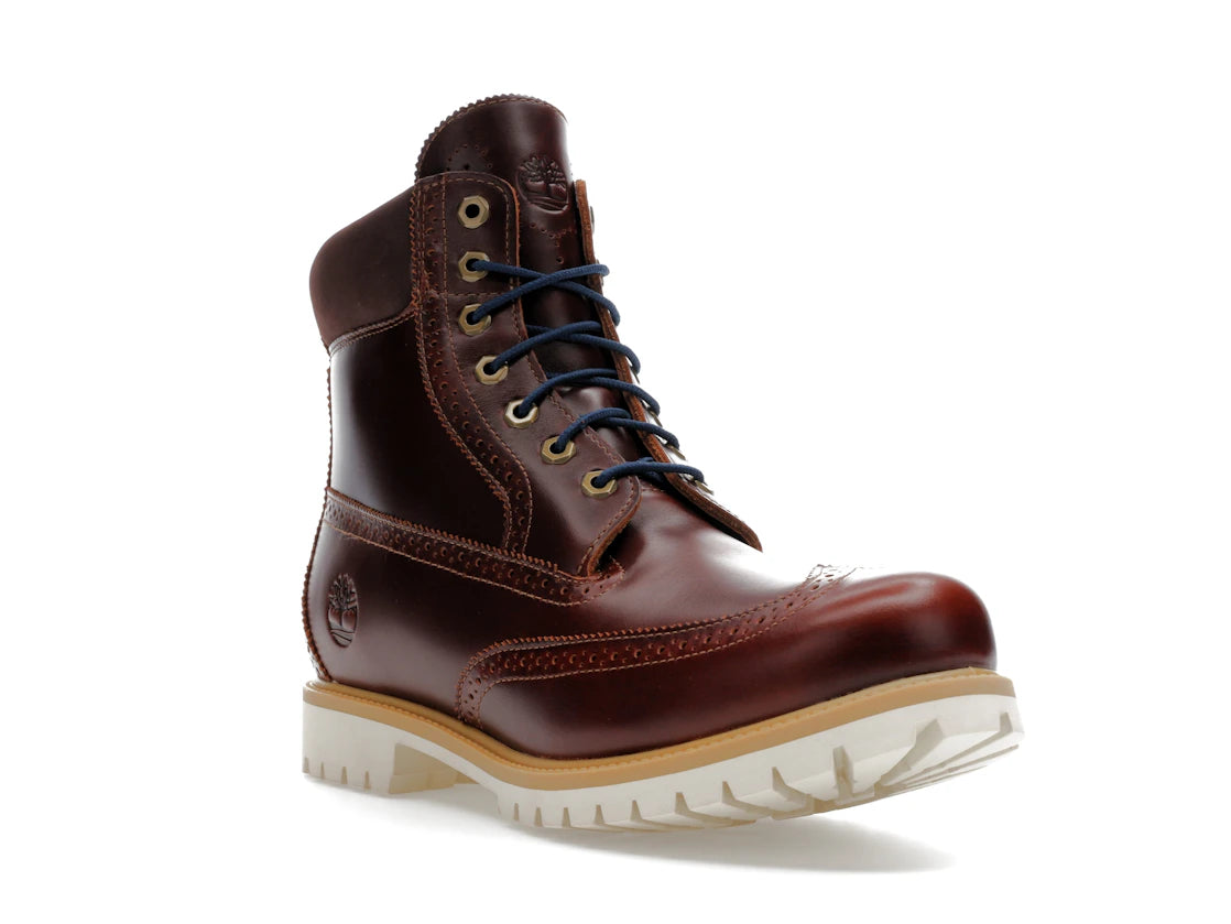 Timberland 6" Premium Brogue Boot Medium Brown Wingtip - vue secondaire A