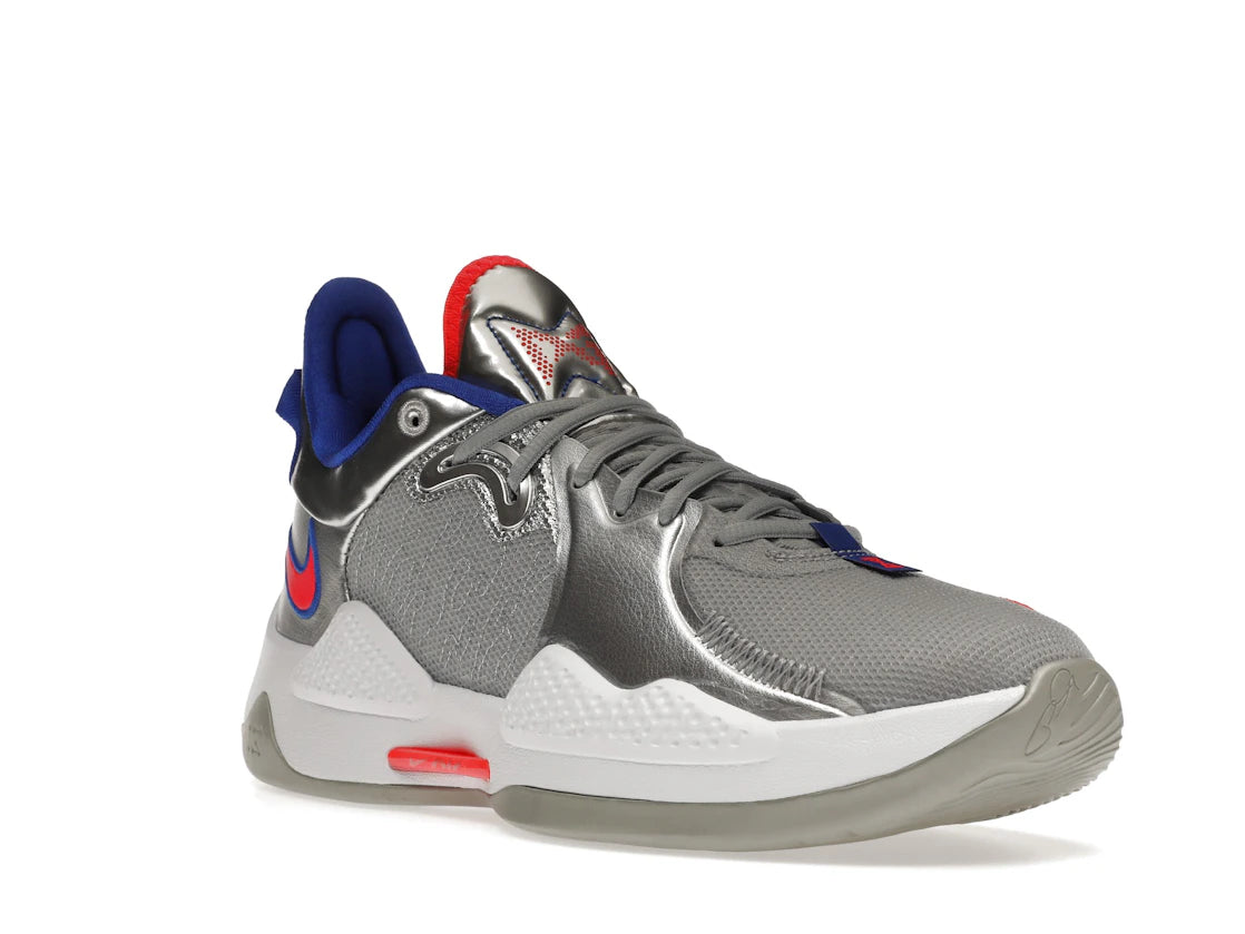 Nike PG 5 Clippers Metallic Silver - vue secondaire A