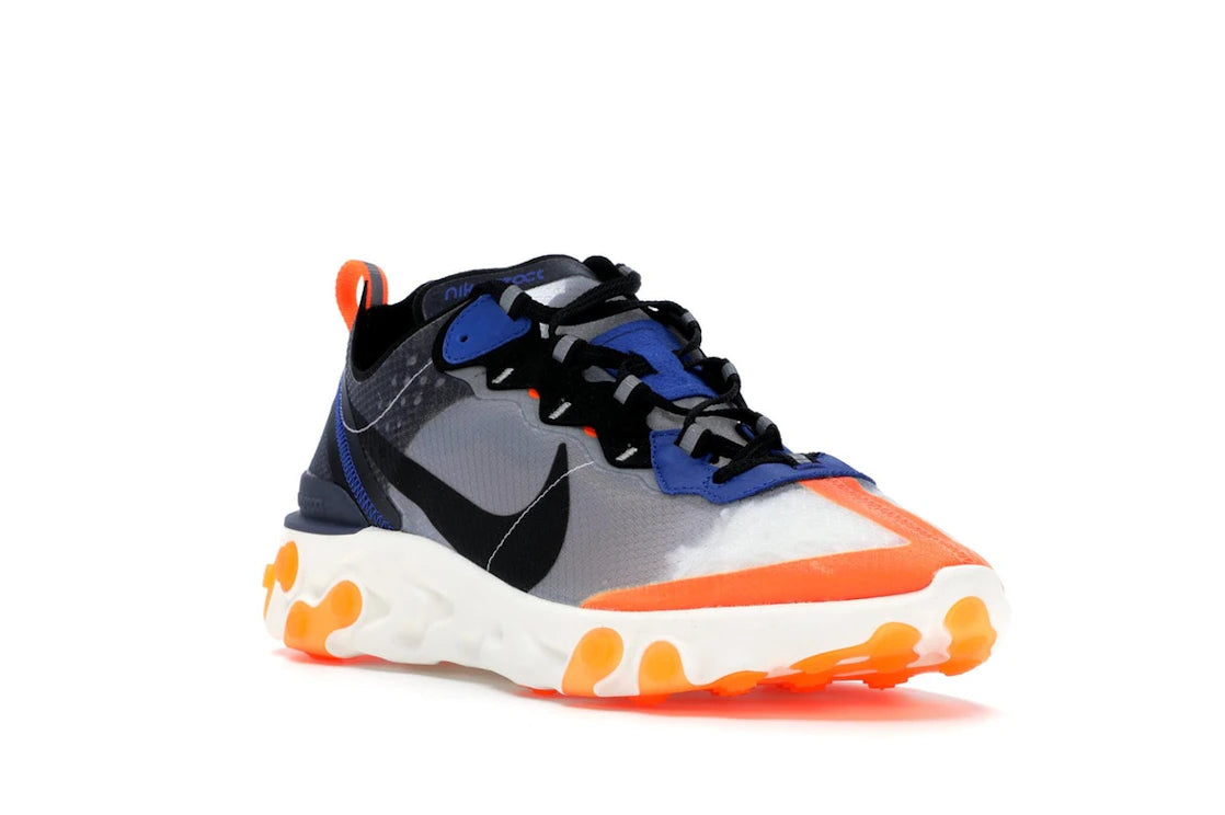 Nike React Element 87 Thunder Blue/Total Orange - vue secondaire A