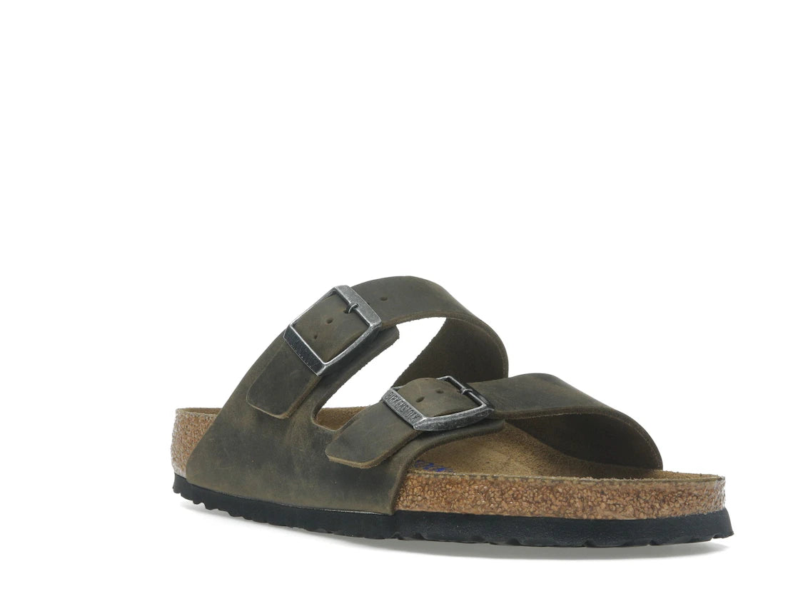 Birkenstock Arizona Soft Footbed Oiled Leather Faded Khaki - vue secondaire A