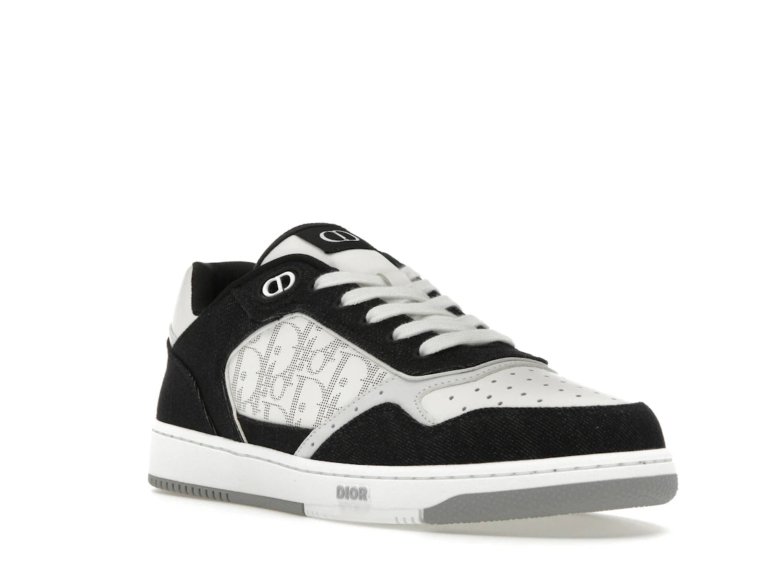 Dior B27 Low White Black Denim - vue secondaire A