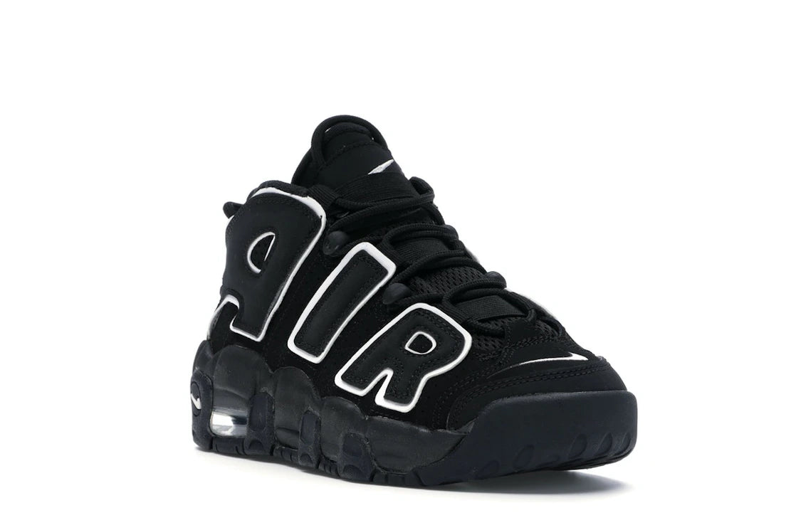 Nike Air More Uptempo Black White (GS) - vue secondaire A