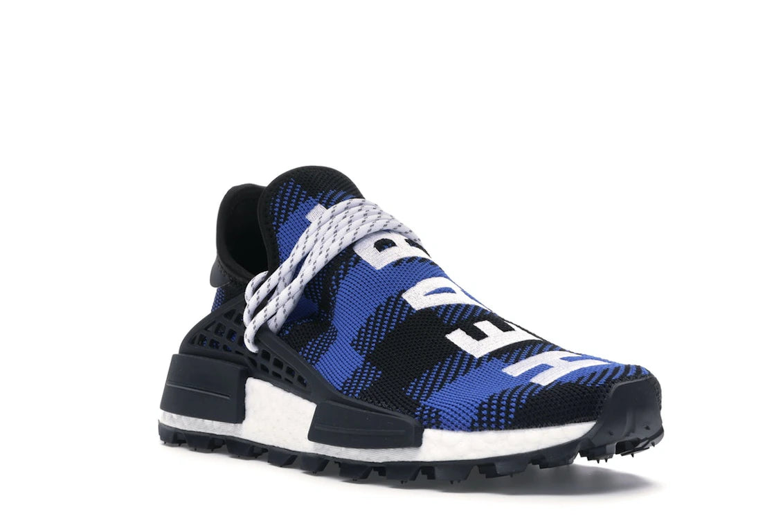 adidas NMD Hu Pharrell x BBC Blue Plaid - vue secondaire A