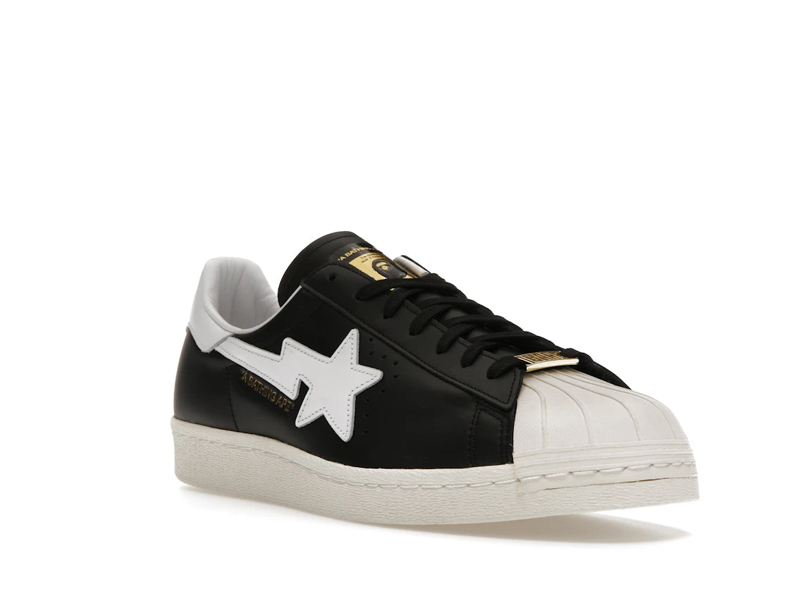 adidas Superstar 80s Bape Black White Gold (2022) - vue secondaire A