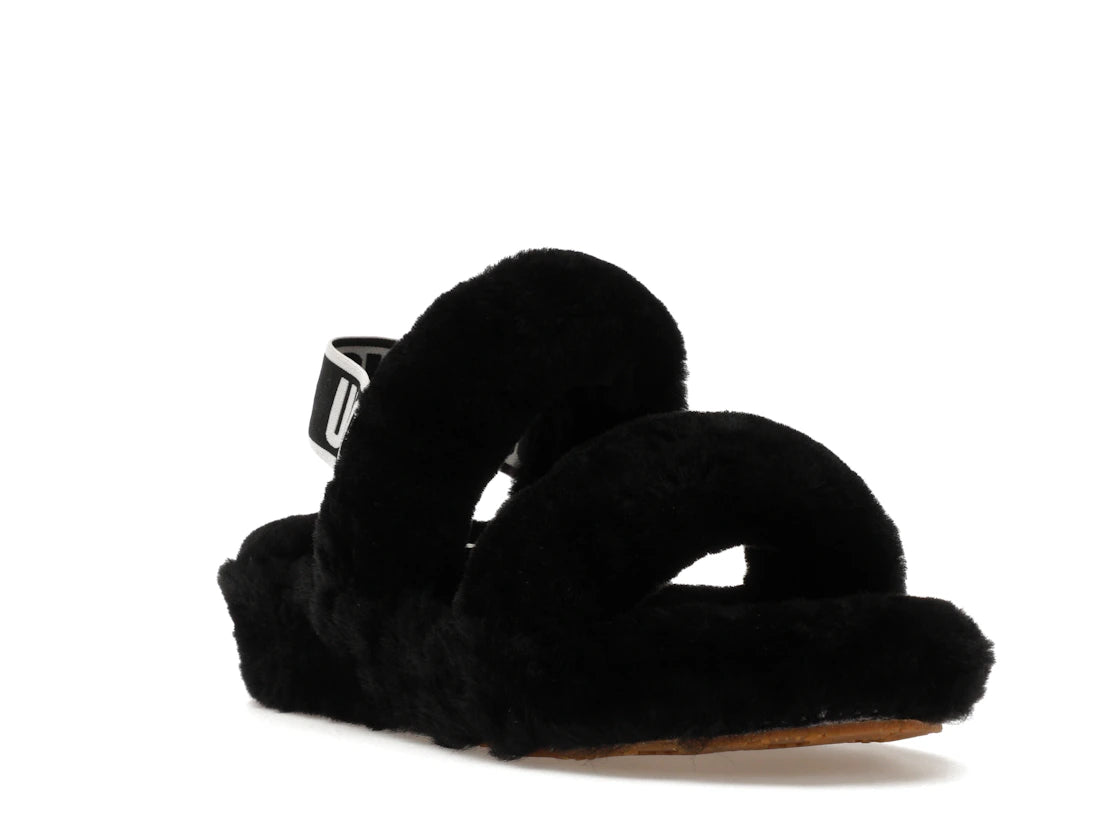 UGG Oh Yeah Slide Black (Women's) - vue secondaire A