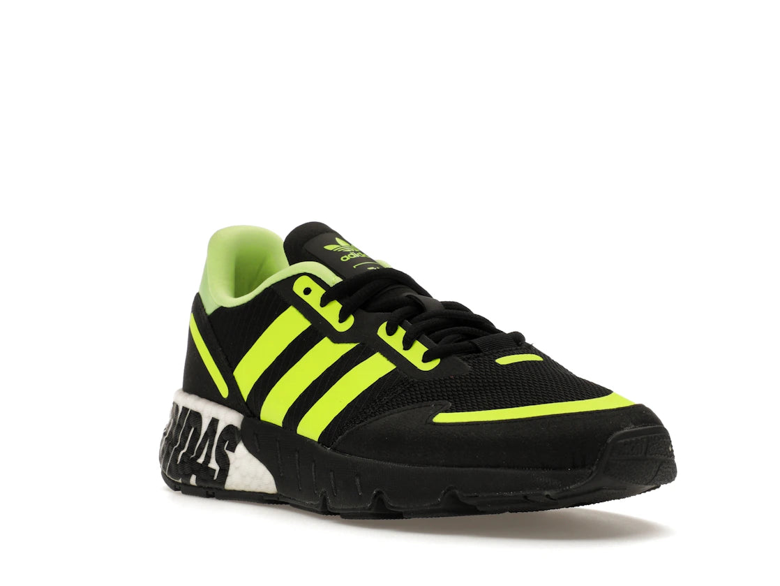 adidas ZX 1K Boost Black Solar Yellow - vue secondaire A