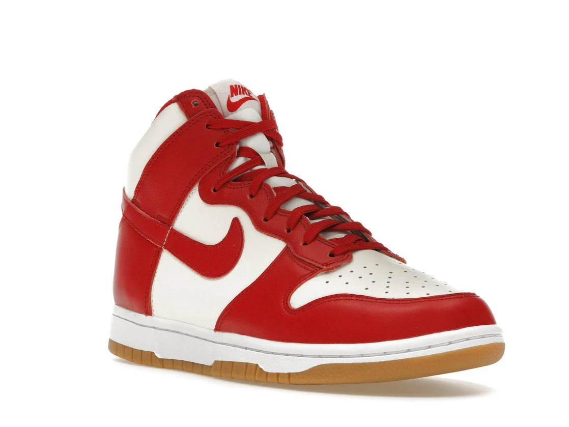 Nike Dunk High Sail Gym Red Gum (Women's) - vue secondaire A