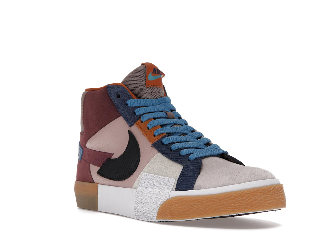Nike SB Blazer Mid Mosaic Brown - vue secondaire A