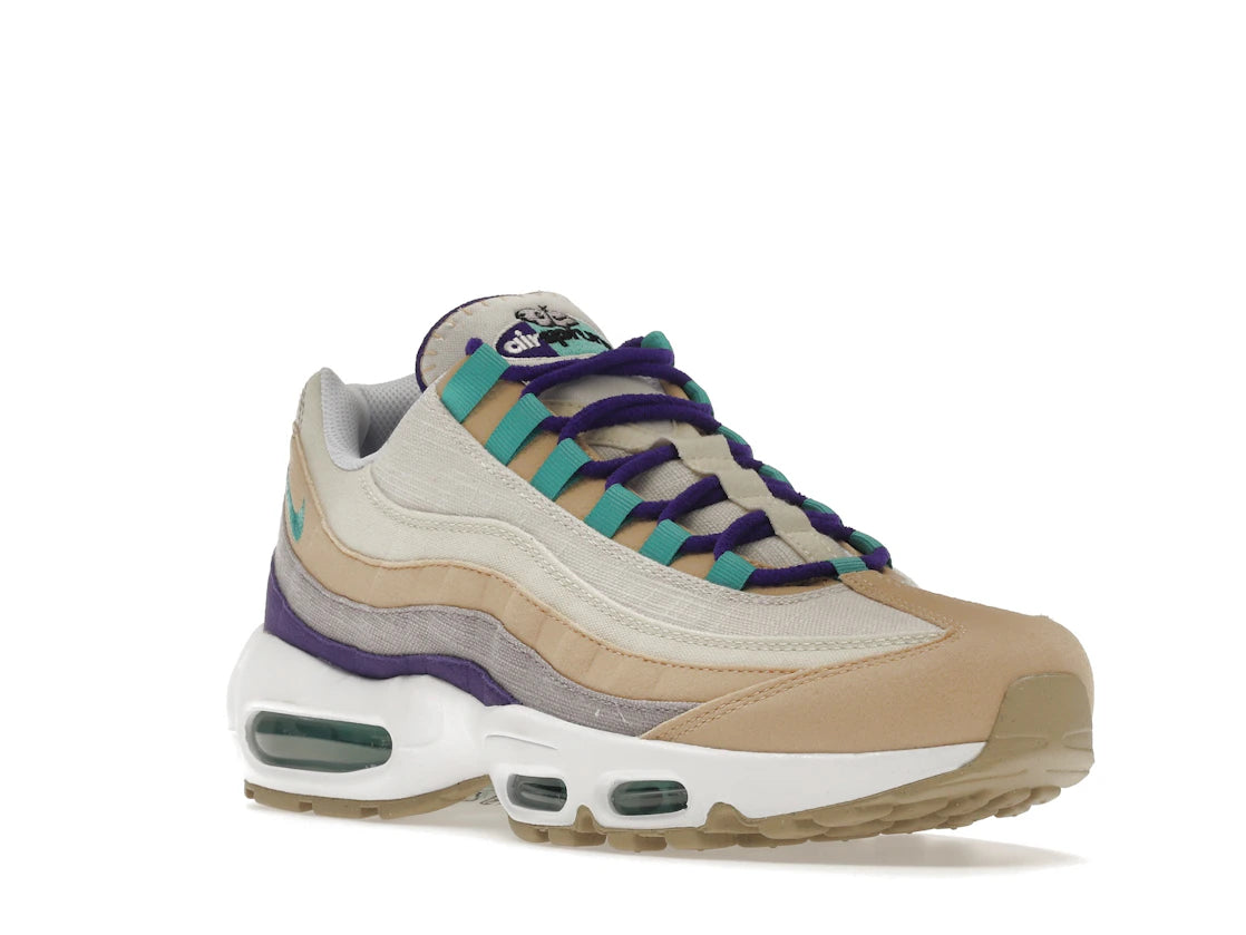 Nike Air Max 95 Air Sprung Sail Purple Teal - vue secondaire A