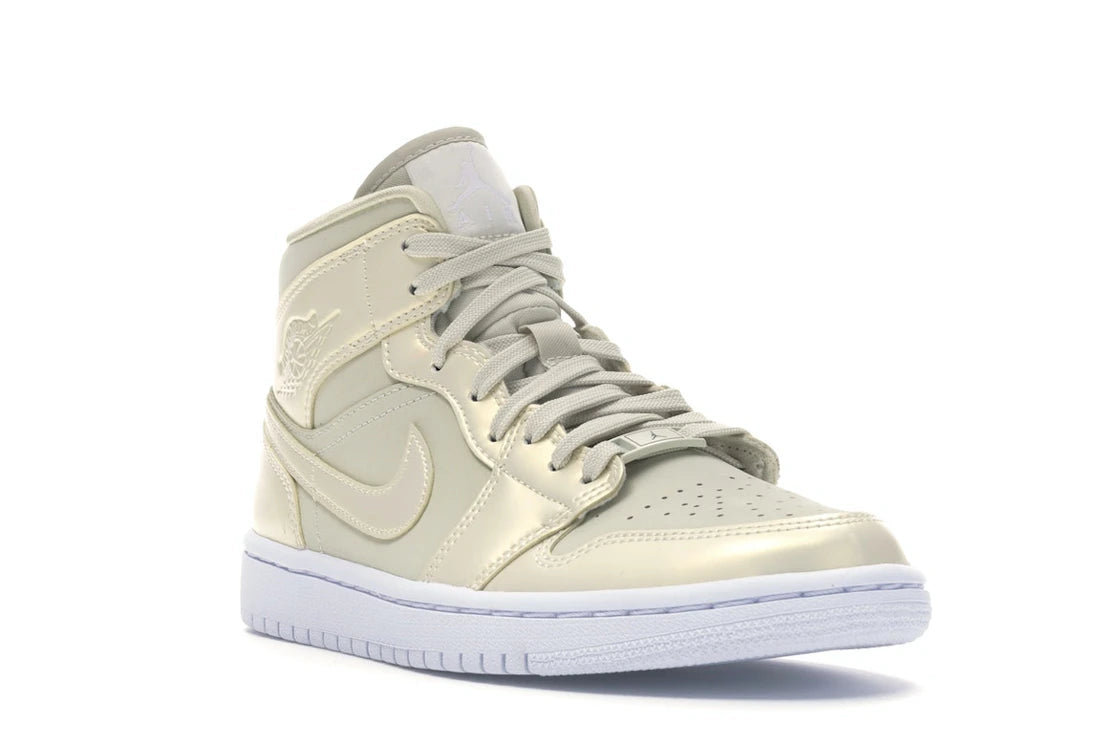 Jordan 1 Mid Goose Feather Yellow (Women's) - vue secondaire A