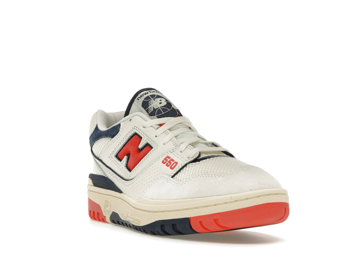 New Balance 550 Sea Salt Pack Blast Red
