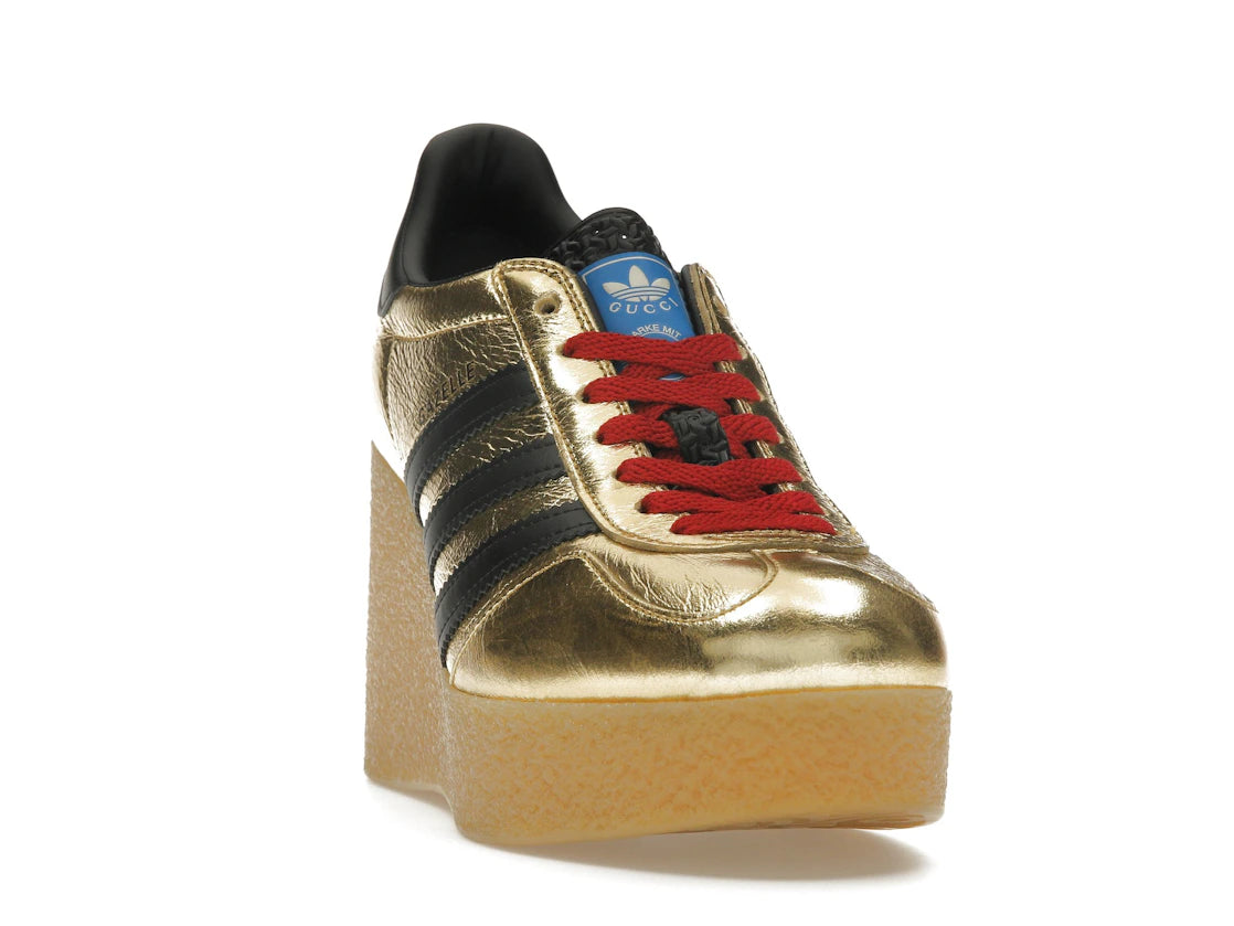 adidas x Gucci Gazelle Wedge Gold Metallic Black (Women's) - vue secondaire A