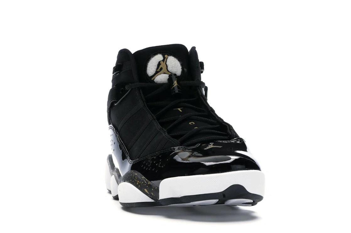 Jordan 6 Rings Schwarz Metallic Gold Weiß - vue secondaire A