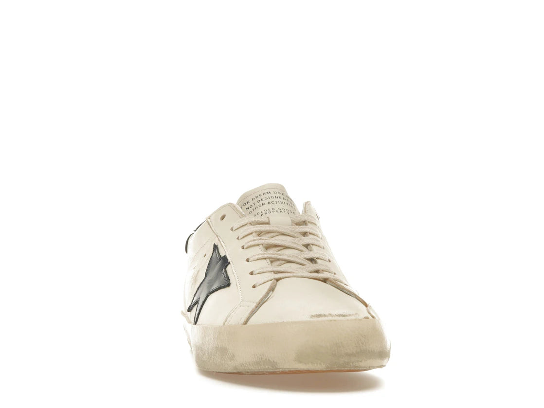 Golden Goose Super-Star Beige Nachtblau - vue secondaire A