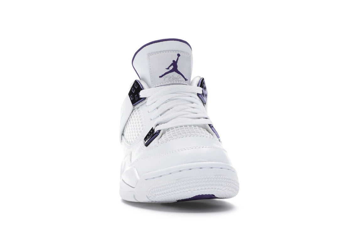 Jordan 4 Retro Metallic Purple (GS) - vue secondaire A