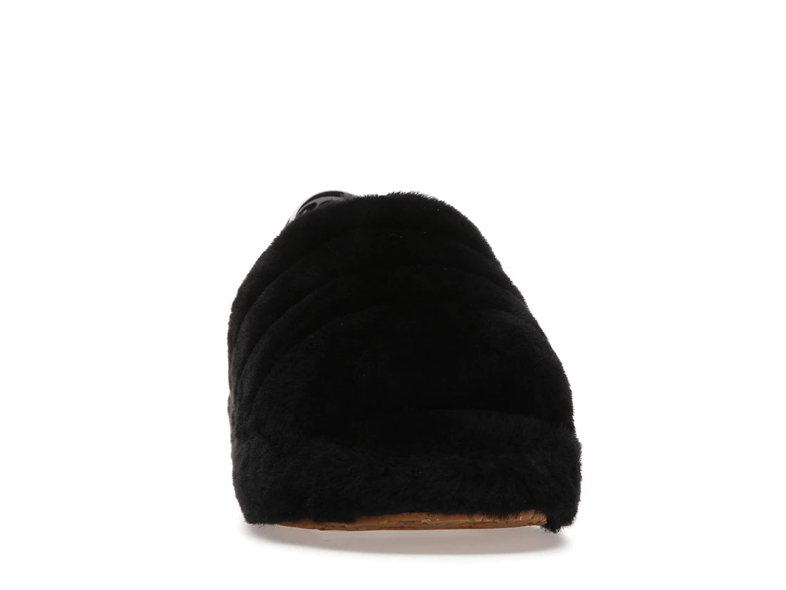 UGG Fluff Yeah Slide Black (Women's) - vue secondaire A