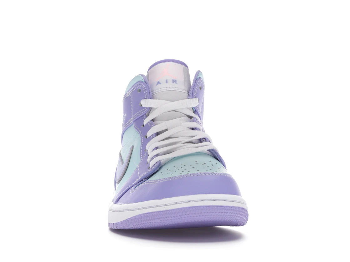 Jordan 1 Mid Purple Aqua - vue secondaire A
