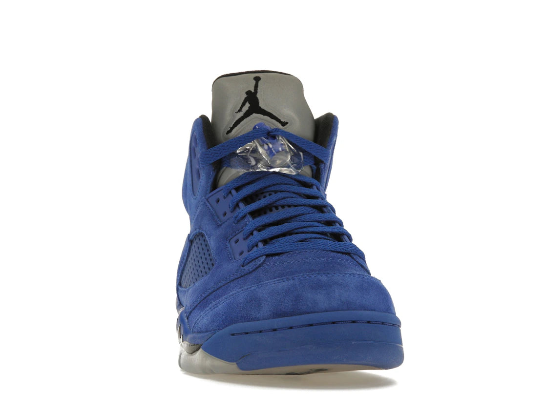 Jordan 5 Retro Blaues Wildleder - vue secondaire A