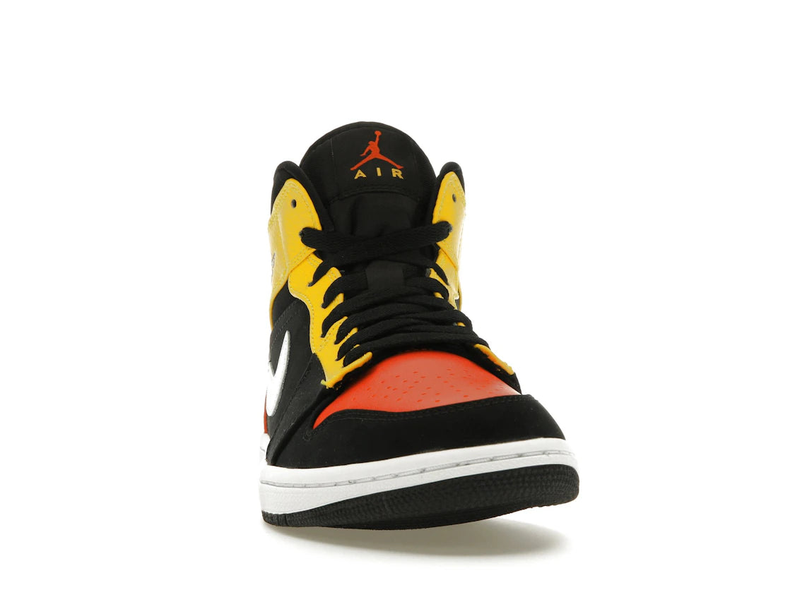 Jordan 1 Mid Black Amarillo Orange - vue secondaire A