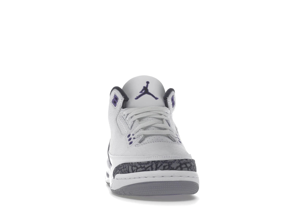 Jordan 3 Retro Dark Iris (GS) - vue secondaire A