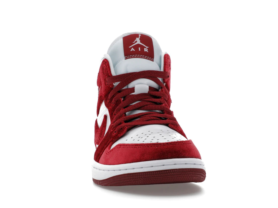 Jordan 1 Mid SE Red Velvet (Women's) - vue secondaire A