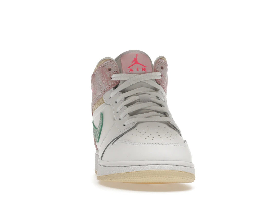 Jordan 1 Mid Paint Drip (GS) - vue secondaire A