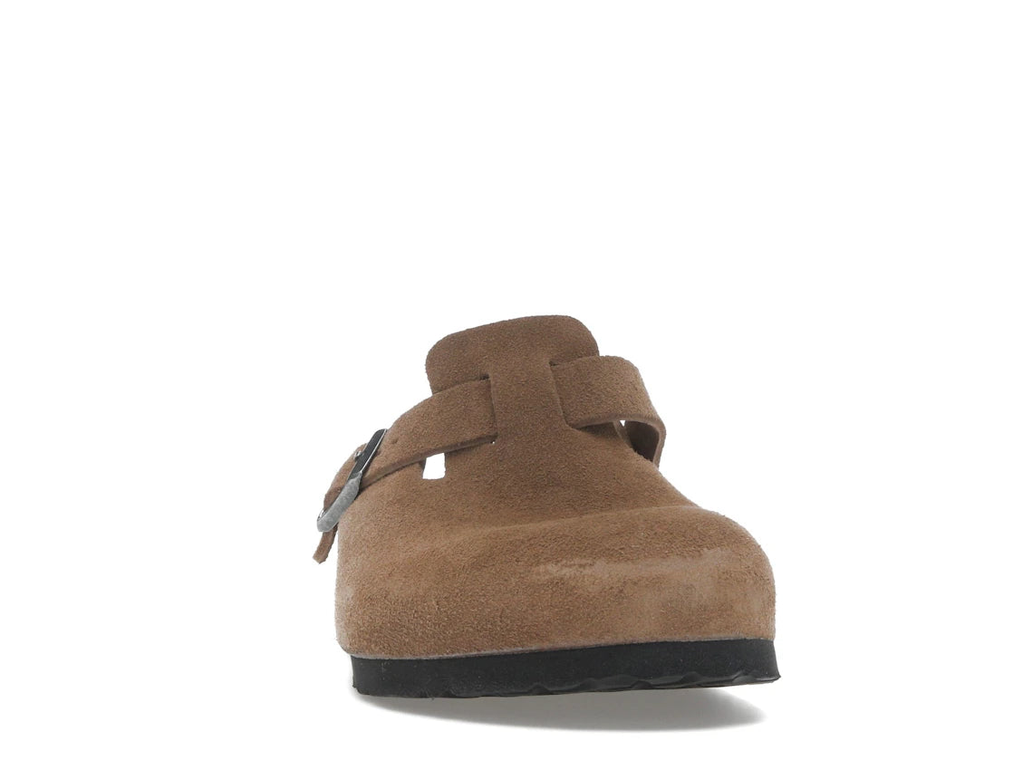 Birkenstock Boston Soft Footbed Suede Dark Tea Tonal - vue secondaire A